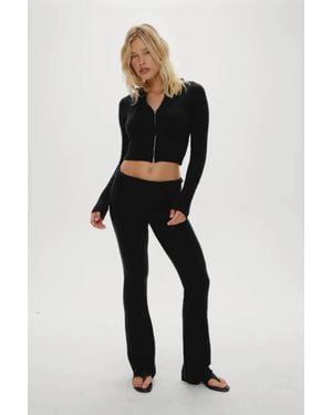 Frankie's Bikinis Aimee Knit Pants - Black