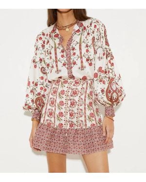 BOTEH Ceres Long Sleeve Smock Shirt - Pink