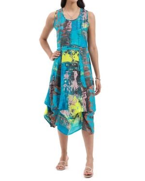 parsley & sage Piper Sleeveless Dress - Blue
