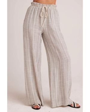 Bella Dahl Drawcord Wide Leg Pant - Natural