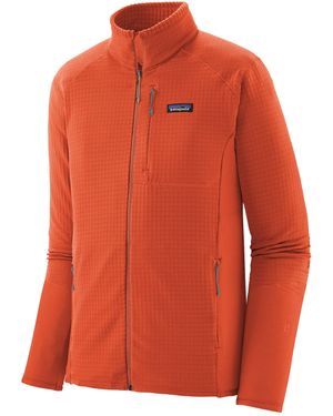Patagonia R1 Jkt Textured Grid Active Jacket - Orange