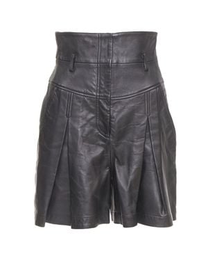 Alberta Ferretti Giacca Leather Culottes - Gray