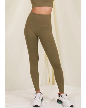 Zenana High Waisted Full Length Legging - Natural
