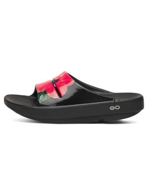 OOFOS Ooahh Slides - Black