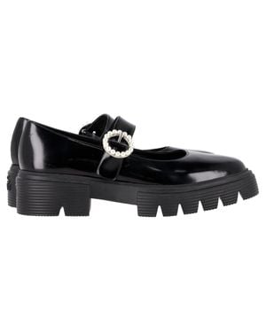 Stuart Weitzman Nolita Platform Mary Janes - Black