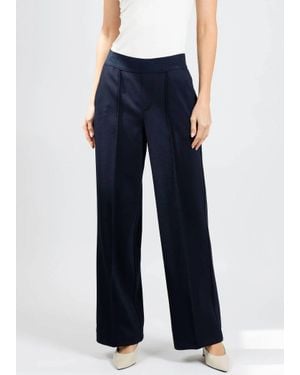Ouí Pull-On Straight Pants - Blue