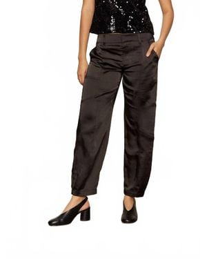 Sanctuary Sahara Satin Tapered Pant - Black