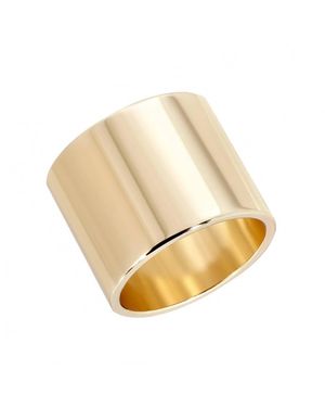Eklexic Thick Flat Ring - Metallic