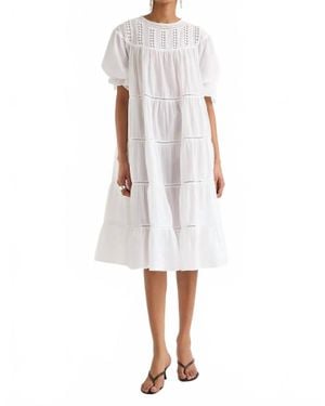Merlette Aurora Midi Dress - White