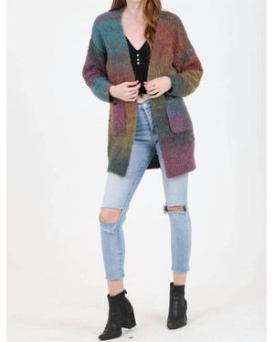 Angie Sunset Ombre Soft Cardigan - Blue