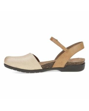 Dansko Rowan Mary Janes Flat Sandal - Metallic