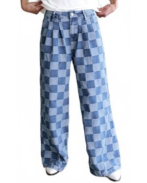 Lovesoft Charlie Checkered Pants - Blue