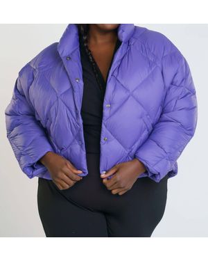 Psophia Puffer Funnel Neck Jacket - Purple
