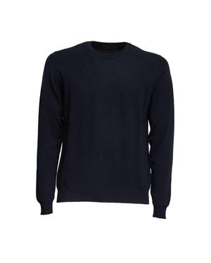 Zanone Slim Fit Ribbed Knit Sweater - Blue