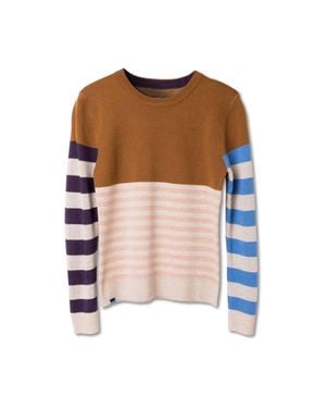 Kavu Hillrose Crewneck Sweater - Brown