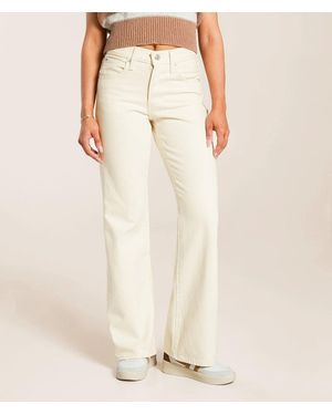 Levi's 94 Baggy Jeans Ivory Denim Mid Rise Bootcut Leg Jax1816 - Natural