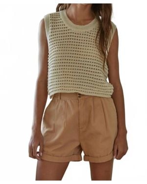 By Together Crocheted Sweater Tank - Green