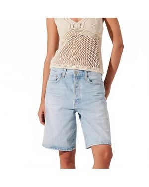 Astr Kalaya Crochet Knit Top - Blue