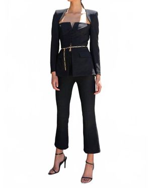 Misha Lorelei Flared Leg Pant - Black