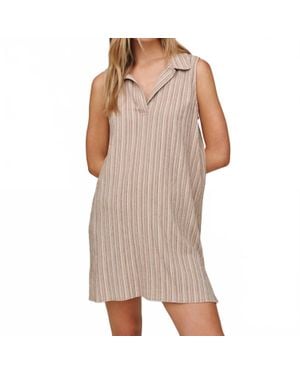 Bella Dahl Sleeveless Pullover Mini Dress - Brown