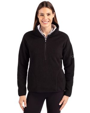 Cutter & Buck Cascade Eco Fleece Pullover Jacket - Black