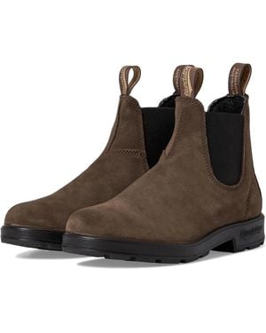 Blundstone 2410 Boots Uk 10 Suede Round Toe Ankle Chelsea Rhs7191 - Brown