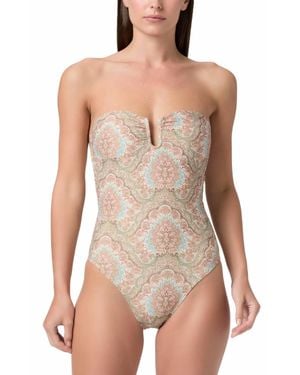 PAIGE Gianna U-Ring Front One Piece Swimsuit - Multicolor