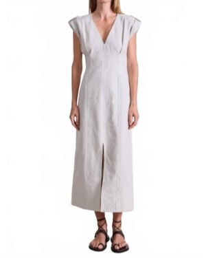 Apiece Apart Flax Shift Maxi Dress - Natural