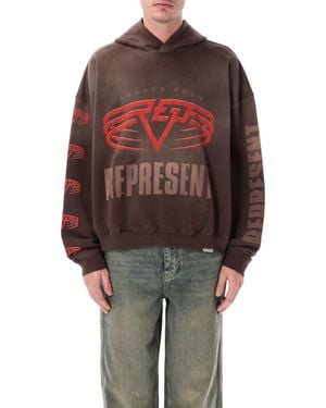 Represent Living Legacy Tour Oversized Cotton Hoodie - Red