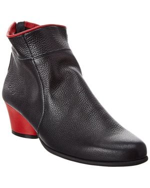 Arche Museki Leather Bootie - Black