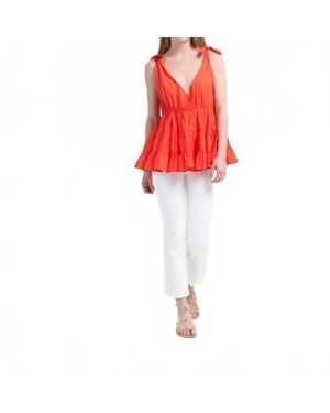 Merlette Dunand Sleeveless Blouse - Red