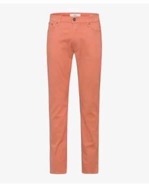 Brax Chuck 5-Pocket Cotton Stretch Pants - Orange