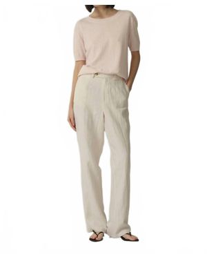 Sand Delmy Cotton Cashmere Top - Natural