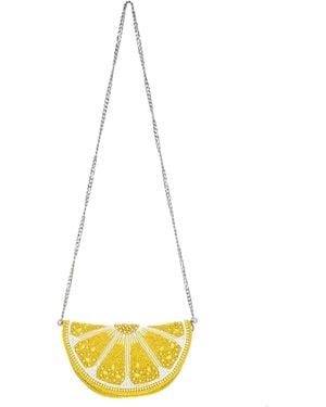 Mary Frances Tart Beaded Handbag - White