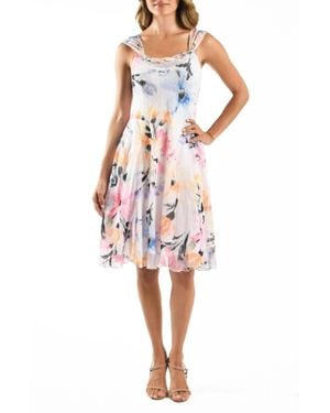 Komarov Scarf Cocktail Dress - Red