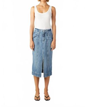 AMO Zahra Long Skirt - Blue