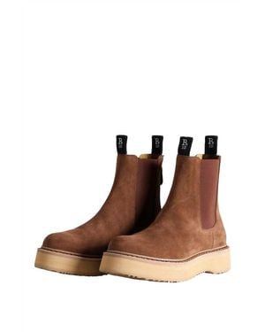 R13 Single Stack Chelsea Boot - Brown