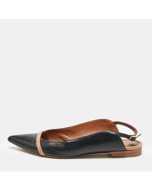 Malone Souliers X Roy Luwolt Leather Marion Luwolt Slingback Flats - Brown