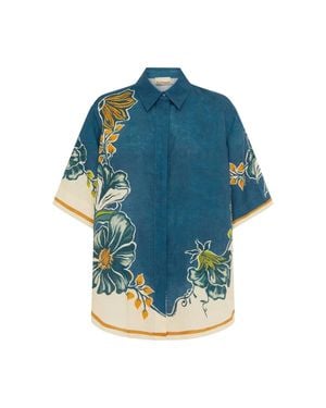 ALÉMAIS Luda Collared Shirt - Blue
