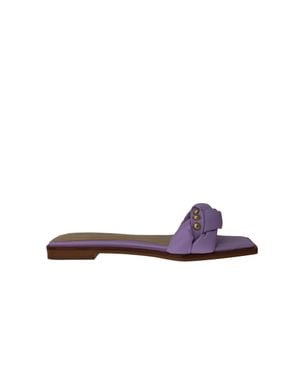 Massimo Matteo Calista Studded Slide Lilac Mm-441006-534 - Purple