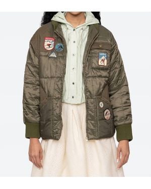 Sea Adelina Quilted Jacket in Black | Lyst