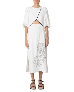 dress to Shell Midi Dress - White