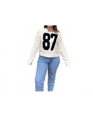 AEMI + CO 87 Cable Knit Sweater - Black