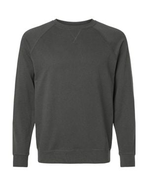 Next Level Laguna Raglan Crewneck Sweatshirt - Gray