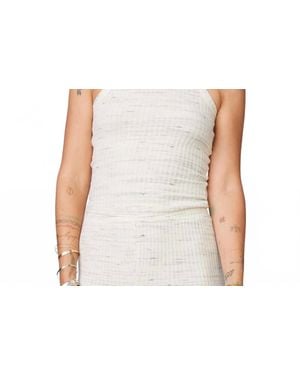 Monrow Cosmo Ribbed Tank - Black