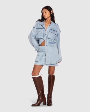 Belle & Bloom Distant Love Denim Jacket - Blue