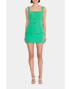 Amanda Uprichard Travis Skort Romper - Green