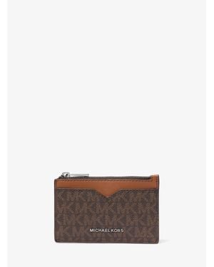 Michael Kors Hudson Signature Logo Card Case - White