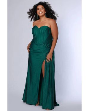 Sydney's Closet Hidden Gem Fitted Gala Dress - Green