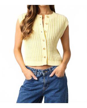 Olivaceous Eliza Sweater Vest - Blue